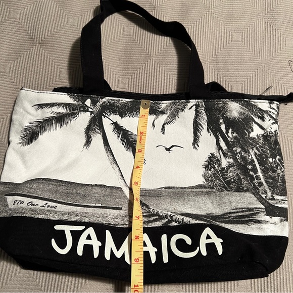 Vacation shoulder bag - palm tree beach theme tote - Picture 4 of 5